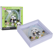 Brățară din mărgele Panda LOVEDEER – albastră - 
