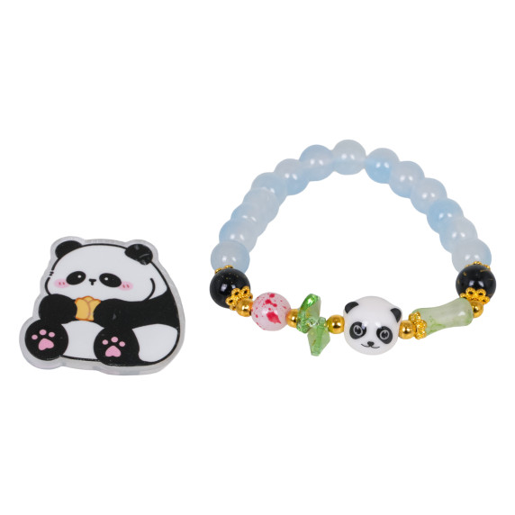 Brățară din mărgele Panda LOVEDEER – albastră