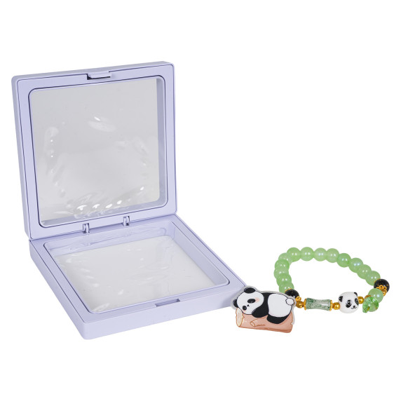 Brățară din mărgele Panda LOVEDEER – verde