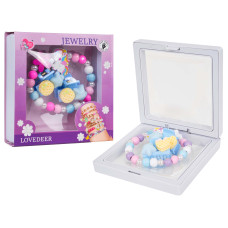 Set de bijuterii LOVEDEER Jewelry Unicorn - Flori albe - 