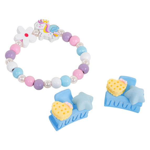 Set de bijuterii LOVEDEER Jewelry Unicorn - Flori albe