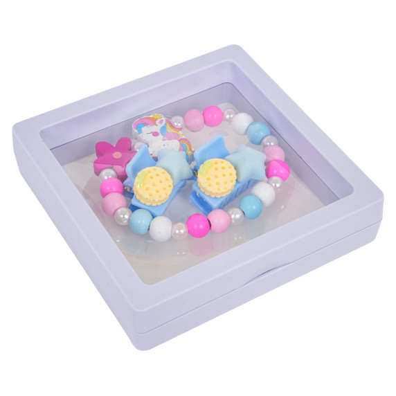 Set de bijuterii LOVEDEER Jewelry Unicorn - Floare roz