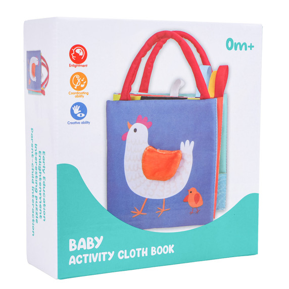 Senzorická knižka pre najmenších BABY ACTIVITY CLOTH BOOK
