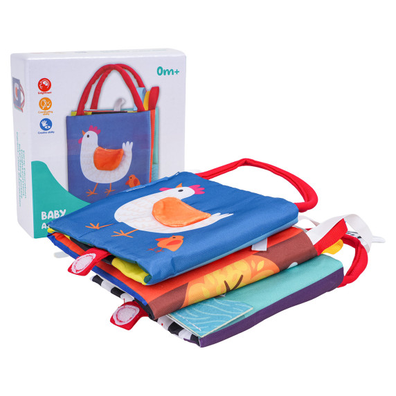 Senzorická knižka pre najmenších BABY ACTIVITY CLOTH BOOK