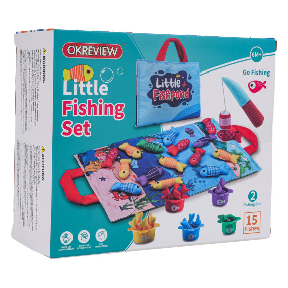 Set de pescuit cu pești moi și texturi senzoriale – LITTLE FISHING SET