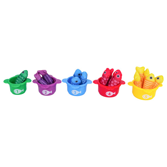 Set de pescuit cu pești moi și texturi senzoriale – LITTLE FISHING SET