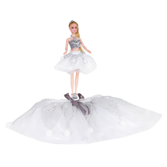 Biela sukňa s flitrami a bábikou EMILY RISING STAR Biela sukňa s flitrami a bábikou EMILY RISING STAR