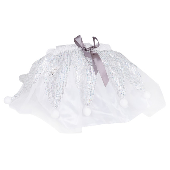 Biela sukňa s flitrami a bábikou EMILY RISING STAR Biela sukňa s flitrami a bábikou EMILY RISING STAR