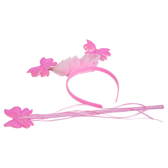 Costum de prințesă cu fustă din tul, aripi și accesorii – PRINCESS BOUTIQUE
