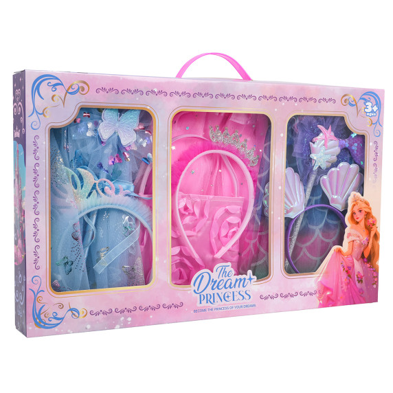 Costumaș de prințesă cu fustă din tul și accesorii – THE DREAM PRINCESS