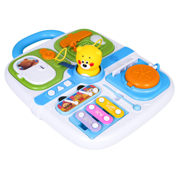 Valiză multifuncțională senzorială – BEAR FAMILY'S BUSY BOARD – albastră