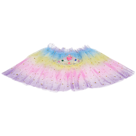 Set de machiaj într-o geantă cu unicorn + fustă din tul curcubeu Inlea4Fun