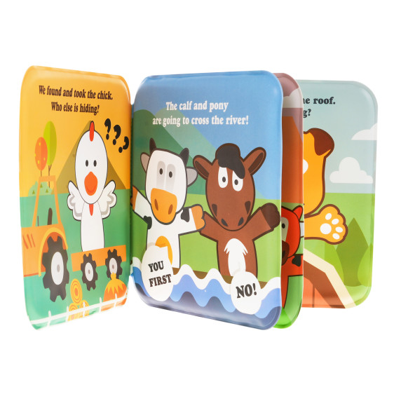 Set 5 marionete pentru degete + carte cu animale pentru copii - Inlea4Fun FINGER PUPPET