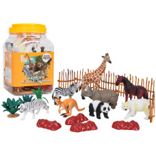 Set figurine 29 buc. -EARTH STORY Starzoo - animale sălbatice - 