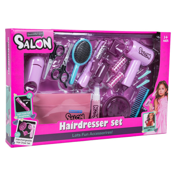 Set de coafură pentru copii – BEAUTIFUL GIRL SALON