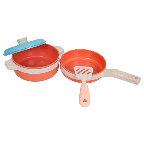 Set de vase pentru joacă –  WHEAT STRAW – 19 piese ecologice