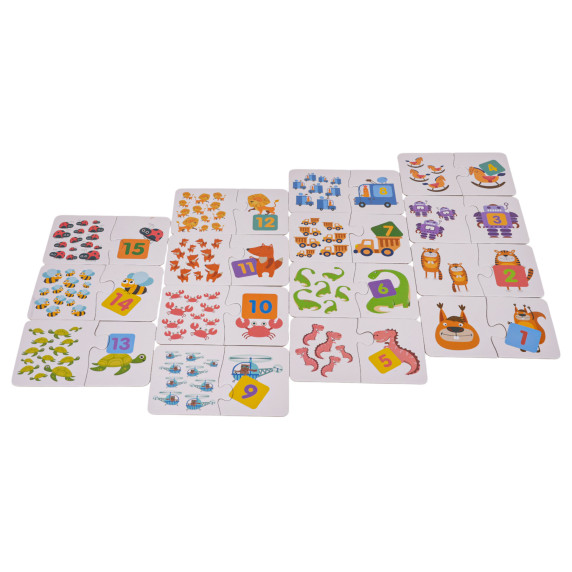 Joc educativ cu numere - Inlea4Fun MATCH GAME THE NUMBER - 30 de piese