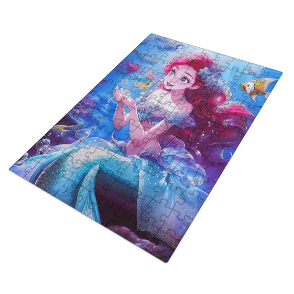 Detské puzzle 100 dielikov MERMAID ALICE GLITTER PRINCESS - morská panna