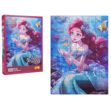 Detské puzzle 100 dielikov MERMAID ALICE GLITTER PRINCESS - morská panna - 