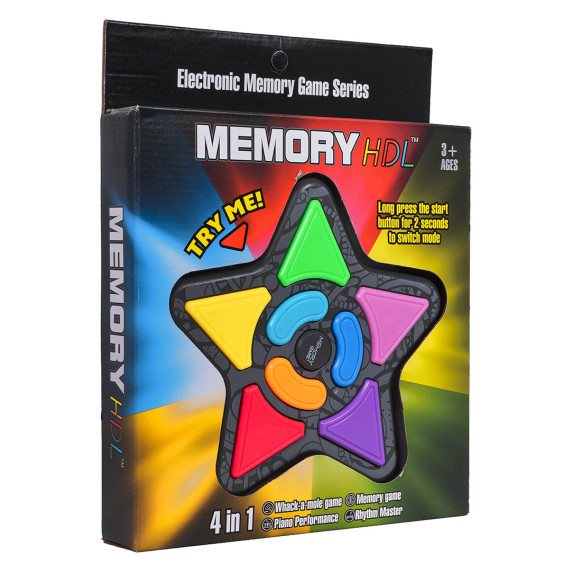 Elektronická pamäťová hra v tvare hviezdy 4v1 MEMORY