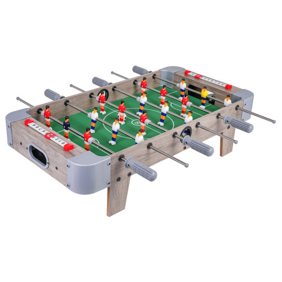 Asztali foci csocsó asztal 70x36x18 cm FOOTBALL TABLETOP GAME - Szürke