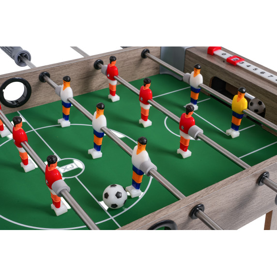 Asztali foci csocsó asztal 70x36x18 cm FOOTBALL TABLETOP GAME - Szürke
