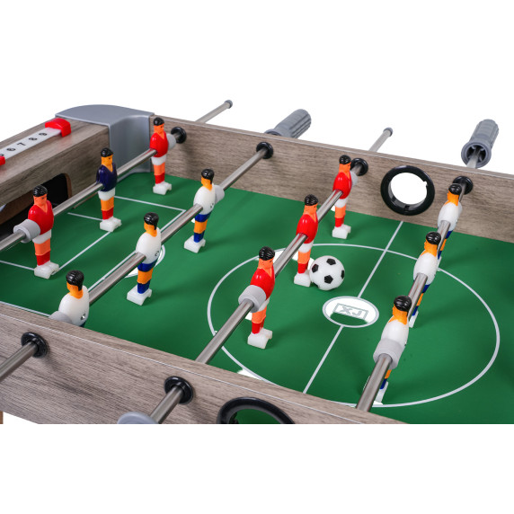 Asztali foci csocsó asztal 70x36x18 cm FOOTBALL TABLETOP GAME - Szürke