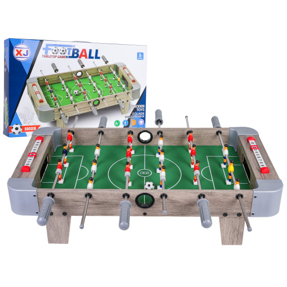 Asztali foci csocsó asztal 70x36x18 cm FOOTBALL TABLETOP GAME - Szürke