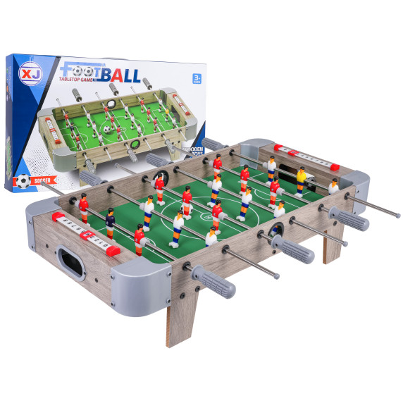 Asztali foci csocsó asztal 70x36x18 cm FOOTBALL TABLETOP GAME - Szürke