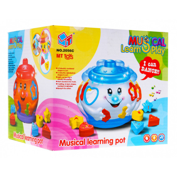 Formabedobós  zenélő cserépedény formákkal Inlea4Fun MUSICAL LEARN PLAY