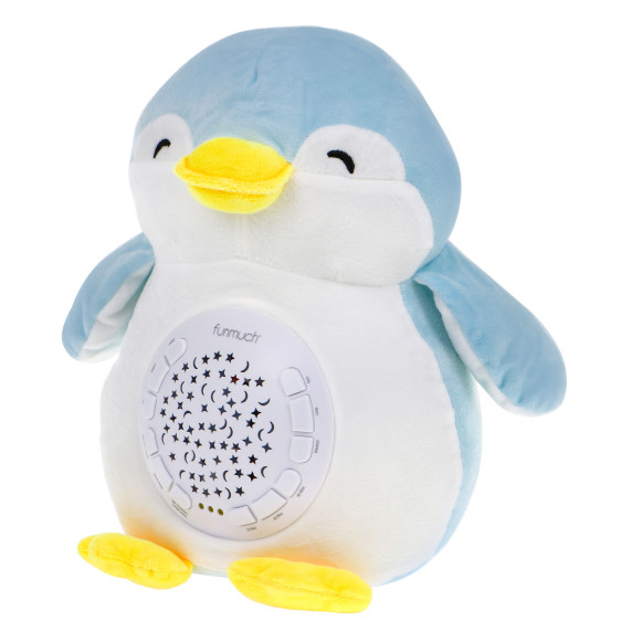 Plyšový tučniak s projektorom Inlea4Fun CALM DOLL
