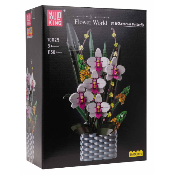 Kreatív építőjáték 1158 darabos Inlea4Fun FLOWER WORLD - Virágcsokor