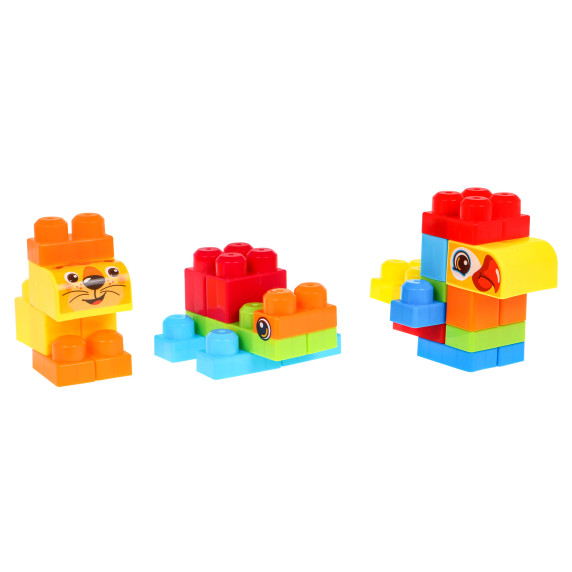 Építőkocka készlet 68 darabos Inlea4Fun BUILDING BLOCKS