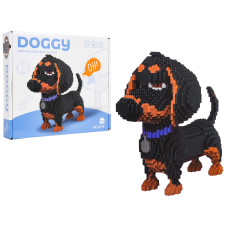 Set de construcție cu 1930 de piese - DOGGY 6113 - cățelușul Teckel - 