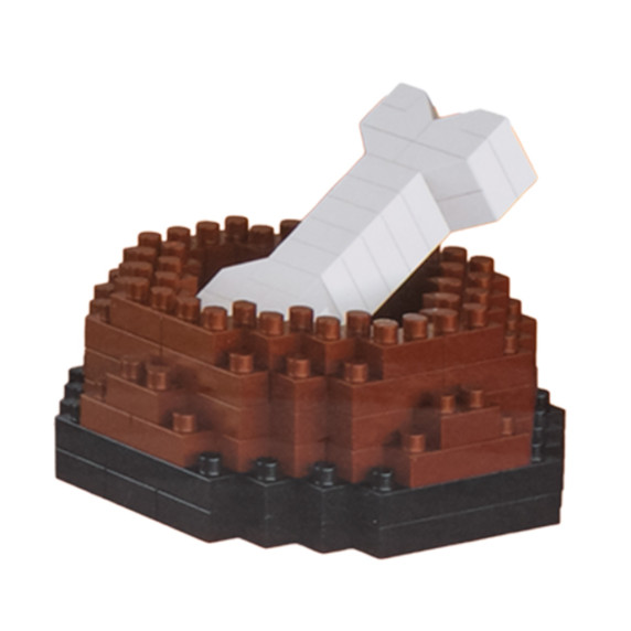 Set creativ de construcție Corgi cu bol și os – 1200 piese – DOGGY 6115