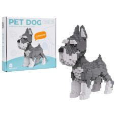 Set creativ de construcție  PET DOG Schnauzer – 800 piese - 