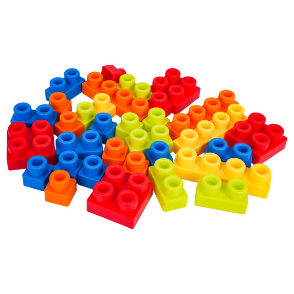 Set blocuri de construcție , 32 de piese -  SOFT GLUE BUILDING BLOCKS