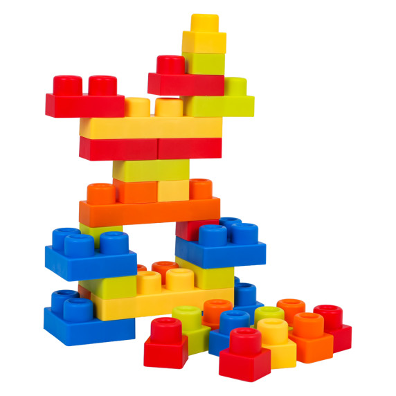 Set de blocuri de construcție, 32 de piese  BABY TOYS Building Blocks - colorat