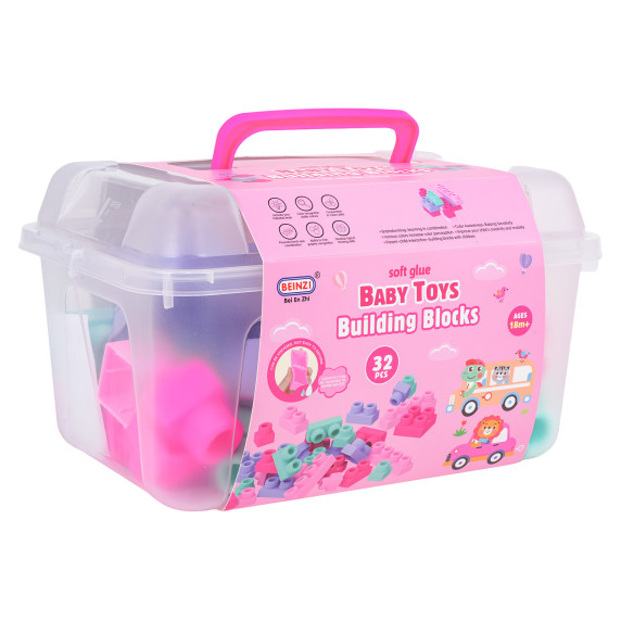 Set de blocuri de construcție  32 de piese  BABY TOYS  - Blocuri de construcție