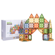 Sada 3D magnetických kociek 85 ks MAGNETIC BLOCKS - 