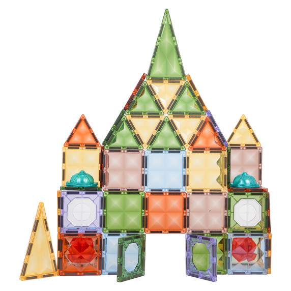 Set de cuburi magnetice 3D cu iluminare – 73 piese LIGHT MAGNETIC TILES