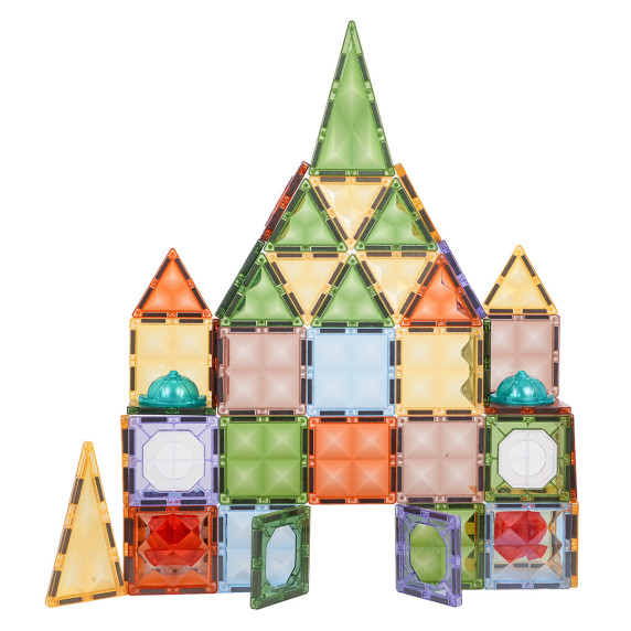 Set de cuburi magnetice 3D cu iluminare – 73 piese LIGHT MAGNETIC TILES