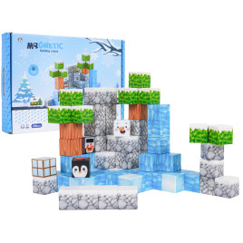 Cuburi magnetice colorate – MAGNETIC BUILDING CUBES – 66 cuburi și blocuri - 