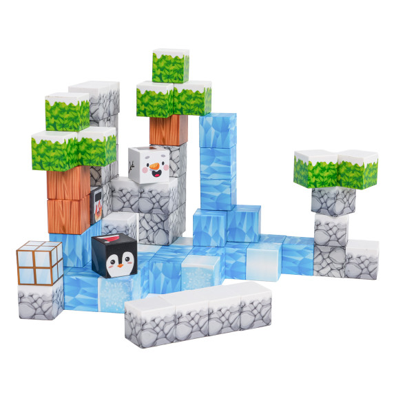 Cuburi magnetice colorate – MAGNETIC BUILDING CUBES – 66 cuburi și blocuri Cuburi magnetice colorate – MAGNETIC BUILDING CUBES – 66 cuburi și blocuri