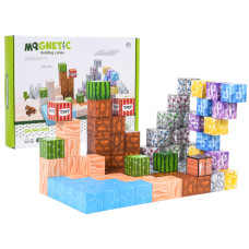 Sada magnetických kociek a blokov 88 kusov MAGNETIC BUILDING CUBES - 