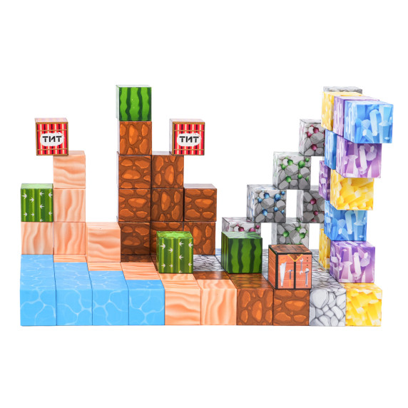 Mágneses építőkészlet 88 darabos MAGNETIC BUILDING CUBES