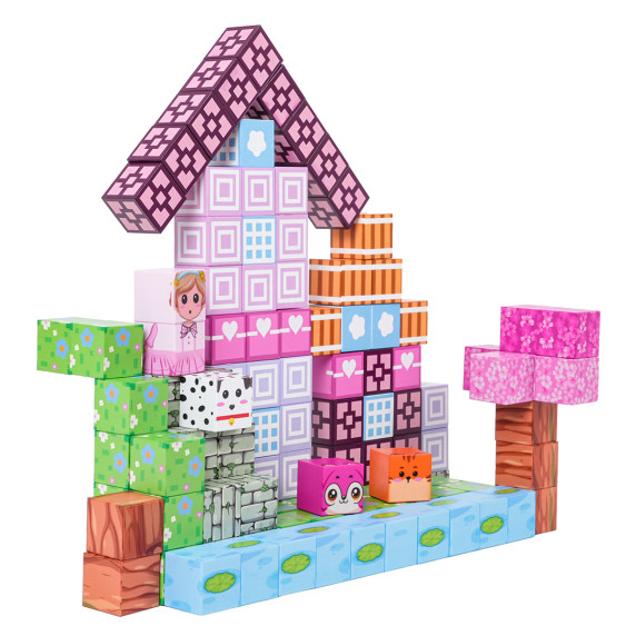 Mágneses építőkészlet 110 darabos MAGNETIC BUILDING CUBES