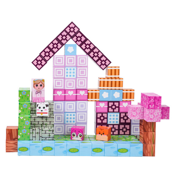 Mágneses építőkészlet 110 darabos MAGNETIC BUILDING CUBES