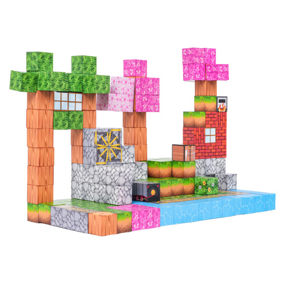 Mágneses építőkészlet 200 darabos MAGNETIC BUILDING CUBES