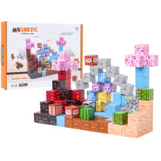 Set de construcție magnetic – 117 cuburi și blocuri 3D - 